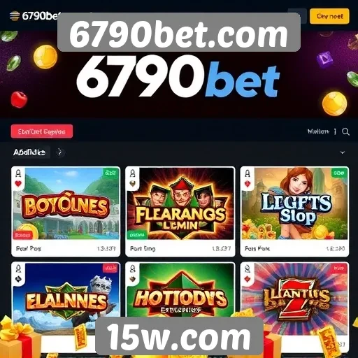 A variedade de jogos disponíveis no 6790bet